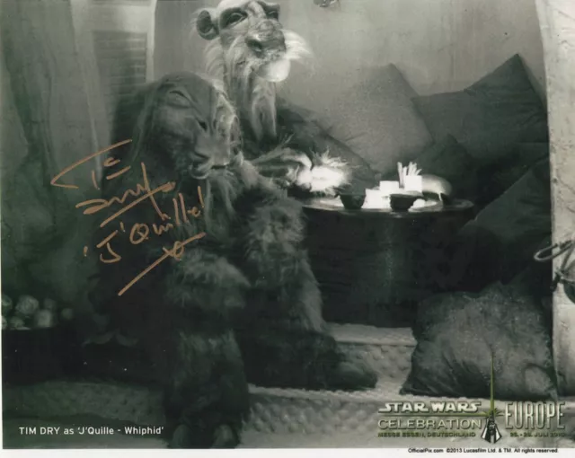 Star Wars Return of the Jedi 8x10 photo signed by Tim Dry as J’Quille Whiphid