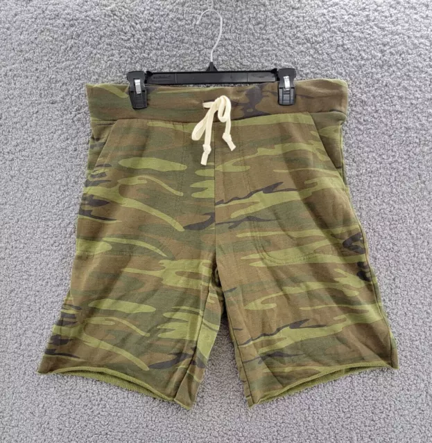 Alternative Apparel Victory Casual Shorts Men's L Camo Drawstring Waistband