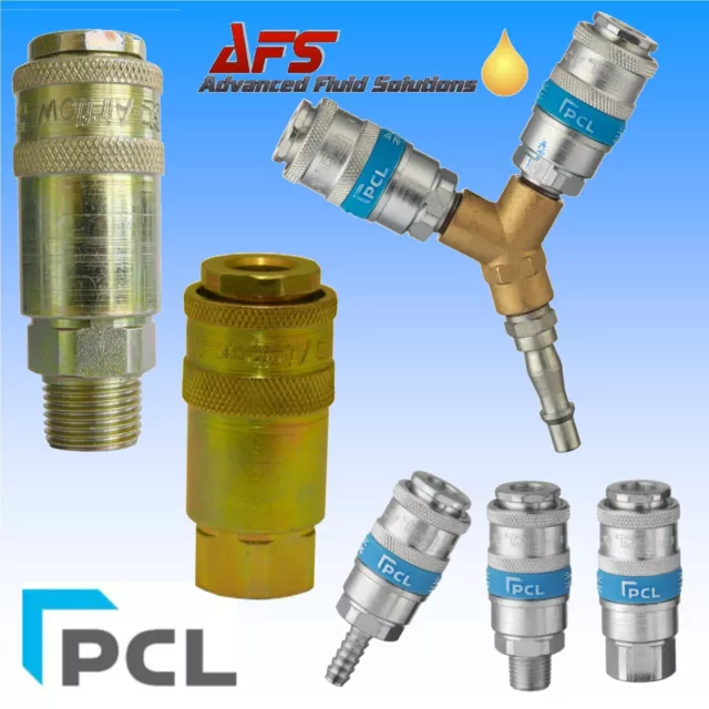 PCL Standard AIRFLOW Quick Connect Fitting Genuine Air Coupling Airline Hose UK