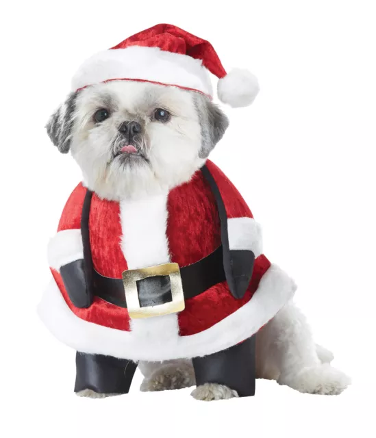 Costume pour animal de compagnie chiot de Noël chiot Père Noël