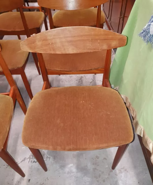 Vintage Set Of 6 G Plan Teak Chairs By Ib Kofod Larsen       Delivery Available 3