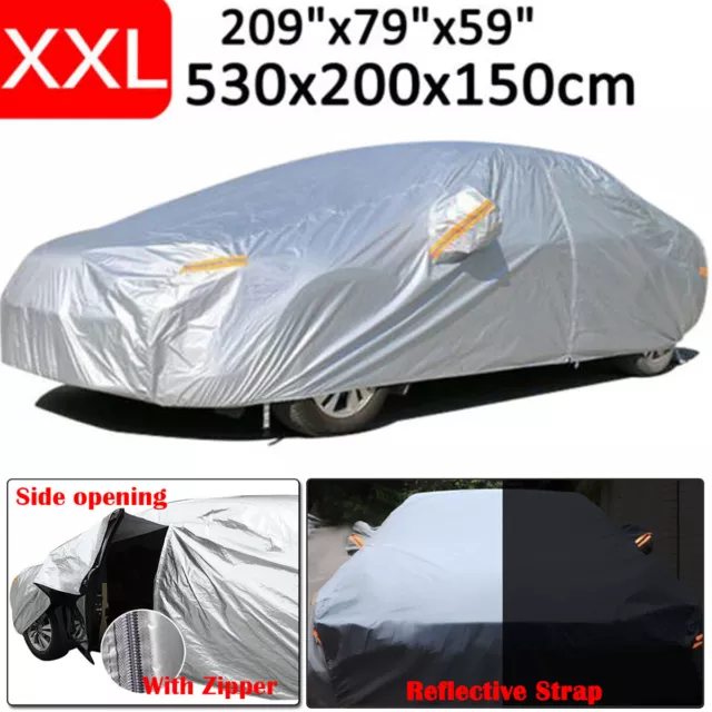 XXL Car Cover Waterproof Sun Dust UV Protector Outdoor ALL Weather Protection