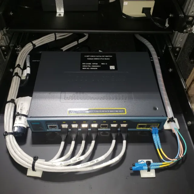 Fiber Optic Network Node Cisco Catalyst Switch Router Military Rack Mount Case