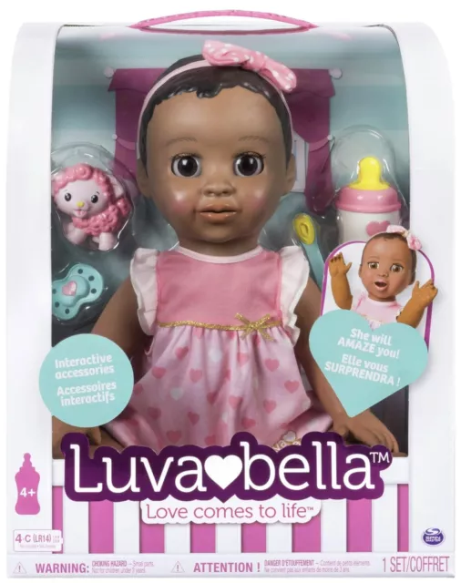 Luvabella 6038113, AA,  Responsive Baby Doll with Real Expressions and Movement