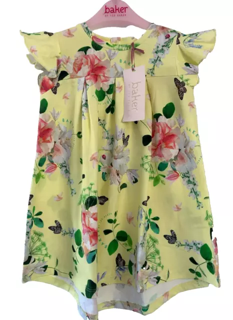 BNWT 🎀TED BAKER 🎀 girls dress 18-24 months girls new baby cotton jersey rose