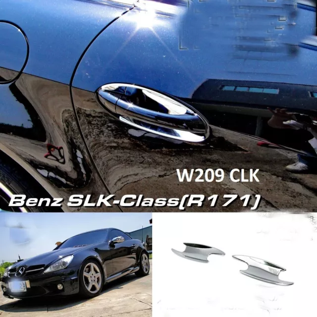 Poignées De Porte Chrome Convient Pour Mercedes R171 Slk - W209 Clk