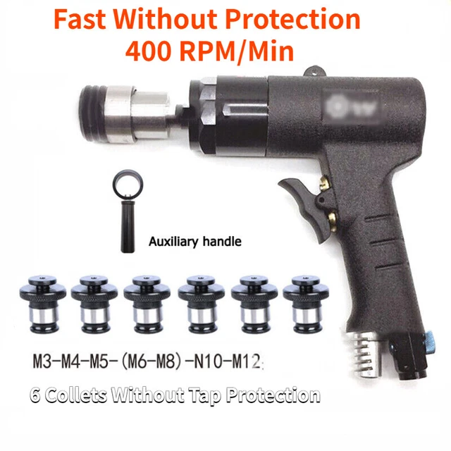 Pneumatic Air Drilling Gun Drill 400Rpm M3-12 Chucks Fast Speed Tapping Machine