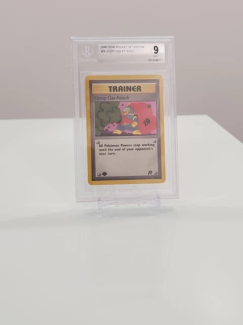 Goop Gas Attack 1st Edition Team Rocket 2000 Pokemon Card #78 - BGS 9 MINT
