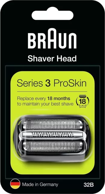 Braun 32b Series 3 Electric Shaver Replacement Foil Cutter Head 3040s 380 3080s