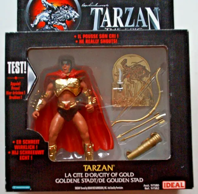 Tarzan Jungle Lord Actions Figur 1995 City of Gold OVP Blister Trendmasters