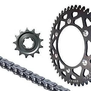 Kit Chaîne Complète Pour Moto YAMAHA 125 DTR / RE / X / SM (années 89 à 2006) - Neuf Générique
