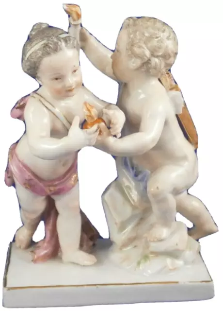 Antique 18thC Meissen Porcelain Putti & Cherub Figurine Figure Porzellan Figur