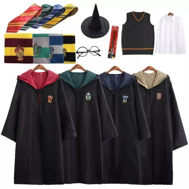Gryffindor Slytherin Ravenclaw Hufflepuff Kostüm Robe Schal Umhang Harry Potter