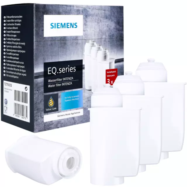 3x filtros de agua Siemens Brita Intenza TZ70003 para Siemens TK76K572/05