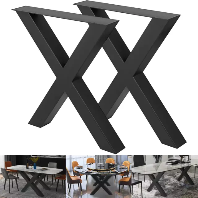 2X TABLE LEGS Metal Dining Table Leg 15.7X15.5 Bench Legs Coffee