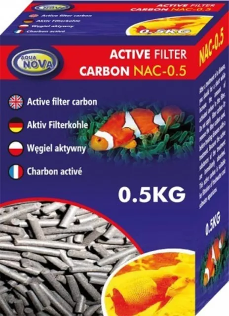 Aqua Nova Aktivkohlepellets im Filterbeutel 500g Aktivkohle