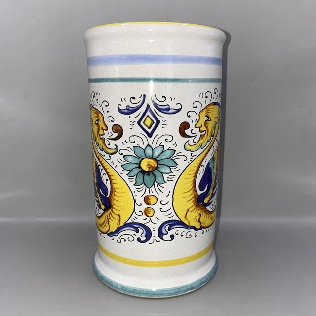 Deruta Italy Italian Pottery Raffaellesco Utensil Holder Wine Cooler