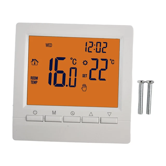 Thermostat à bouton intelligent pour chauffage électrique/chaudières à gaz, cont