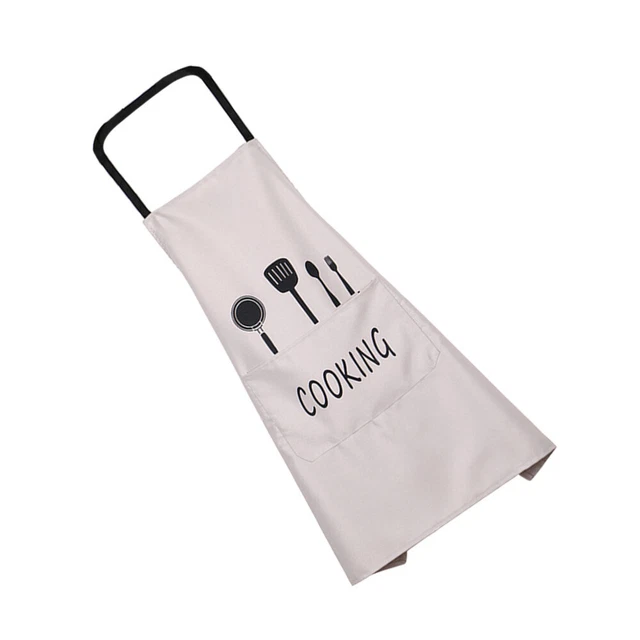 Delantal de cocina Chef con patrones de dibujos animados impermeable transpirable
