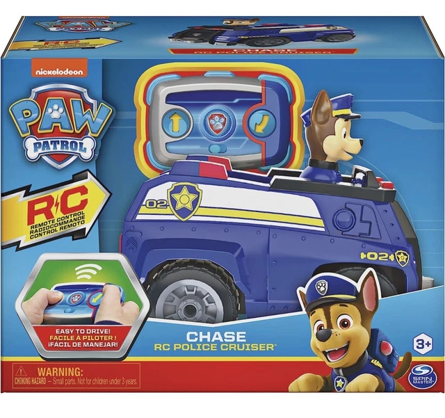 PAW PATROL VEHICLE Chase's RC Police Cruiser 2 Way Steering Remote