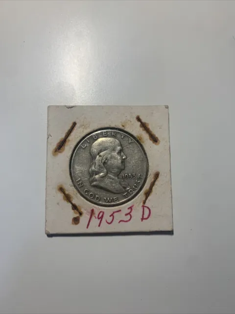 1953 Franklin D Half Dollar 50 Cent Coin Collectible