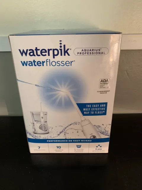 Waterpik Aquarius Water Flosser Professional — White NEW SEALED BOX.