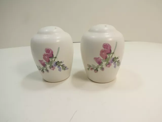 Pfaltzgraff Cape May Salt Pepper Shaker set, Birdhouse, Foxglove,