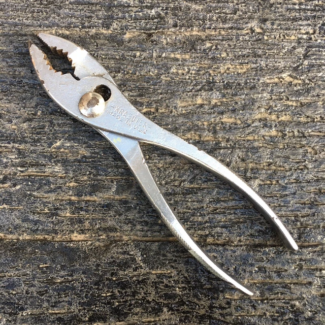 KRAEUTER Tools VTG Slip Joint Pliers Decorative Grips Made USA Tool Lineman