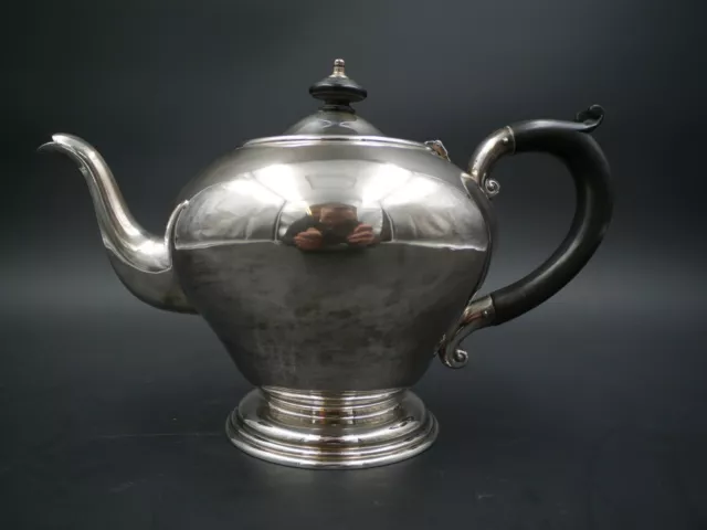 Wunderschöne Englische Teekanne Silber Silver Birmingham Teapot Nathan & Co