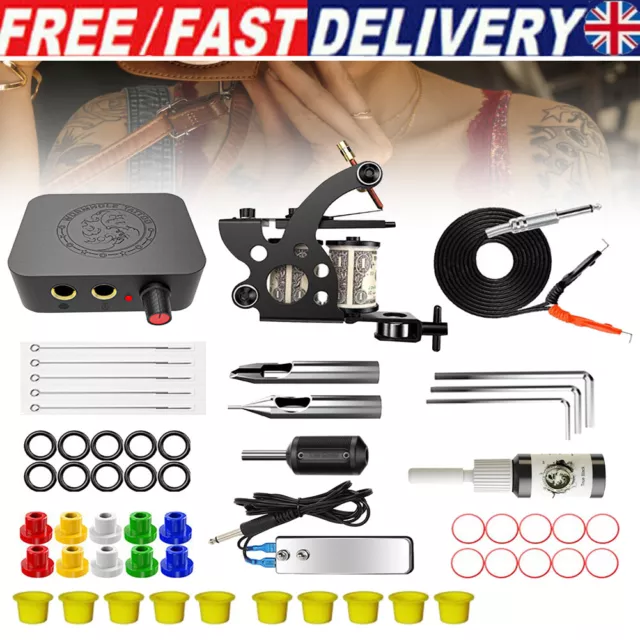 Wormhole Tattoo Complete Tattoo Machine Kit for Beginners W/ Full Accessories Uk