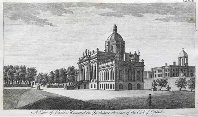 1776 Antique Print; Castle Howard, Yorkshire by Goadby
