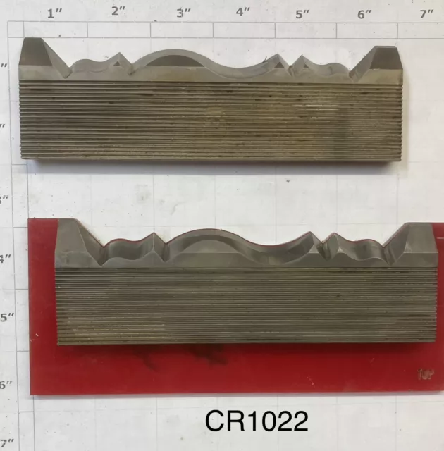 5/16 Corrugated High Speed Steel Molding Knives - Crown Molding Profile -