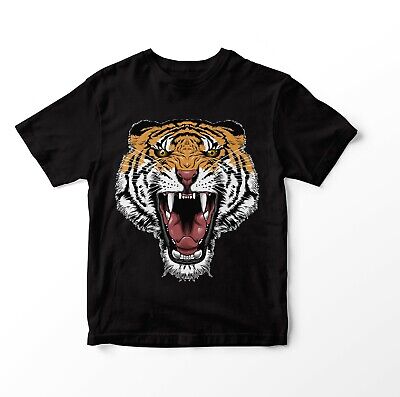 Sabre Toothed Roaring Tiger Animal Men's T-Shirt