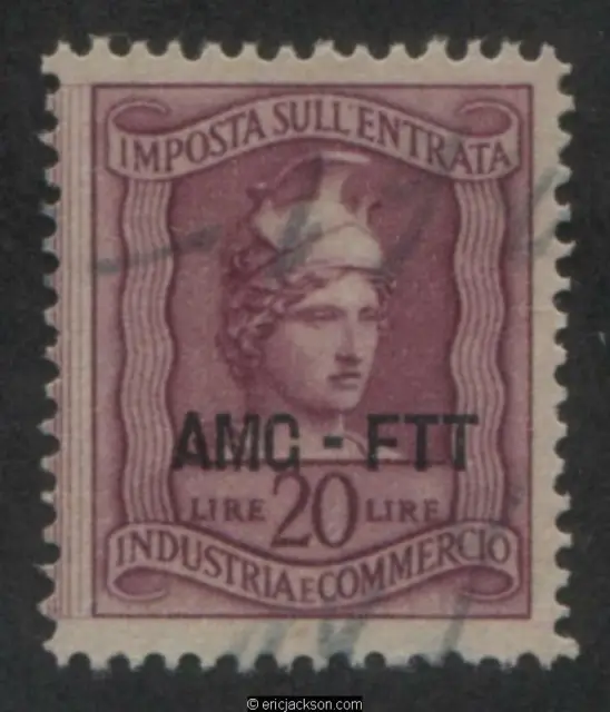 Trieste Industry & Commerce Revenue Stamp, FTT IC103 right stamp, used, VF