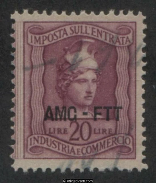 Trieste Industry & Commerce Revenue Stamp, FTT IC103 right stamp, used, VF