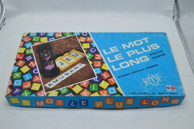 Jeu De Société Vintage "Le Mot Le Plus Long" - Édition 1969 - Jeu De Cartes Lettres