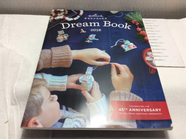 HALLMARK KEEPSAKE DREAM BOOK 2018 New with Wish List Keepsake ORNAMENT Catalog 3