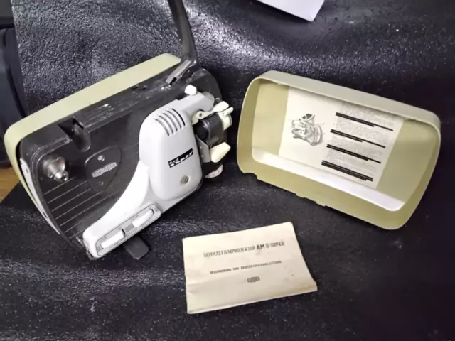 Retro Schmalfilmprojektor Filmprojektor Meopta Super 8 Typ 85109 mit Anleitung