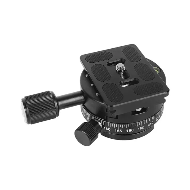 CAMVATE Aluminum 360° Panoramic Tripod Head Mounting Quick Release Plate Kit