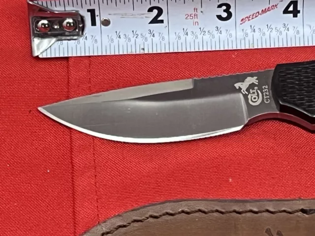 Colt CT17 C Ridge Runner Fixed Blade Knife W/ Original Leather Sheath NIB NOS 2