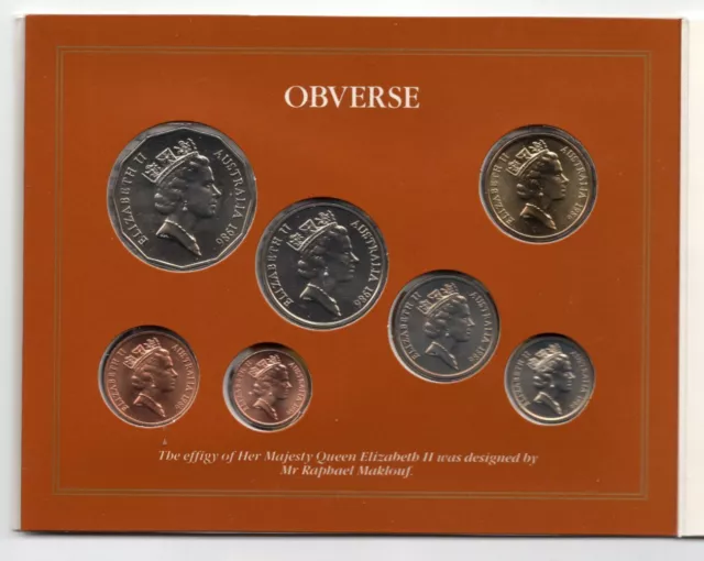 1986 Australia Uncirculated Coin Set 3