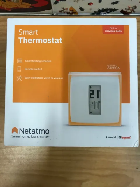 NETATMO CONNECTED AND Smart Energy Saving Thermostat - Wi-Fi - Reduce Bills  & Co £100.00 - PicClick UK