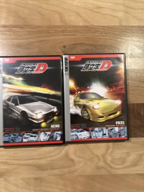 Initial D Battle 1: Akinas Downhill (DVD, 2003) with Card Anime Honda CRX  AE86