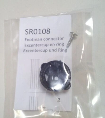 Louet Excentercup & Anillo, Footman Conector SR0108 Spinnrad Repuestos S10 S17