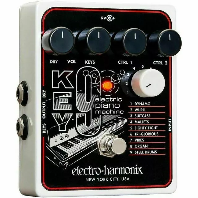 Electro-Harmonix EHX KEY9 Electric Piano Machine B9 C9 Keyboard Guitar Pedal