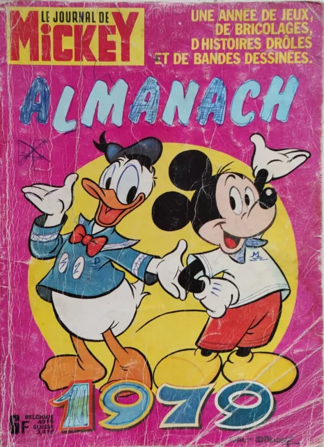 ALMANACH - Le journal de MICKEY - année 1979 - Walt Disney -