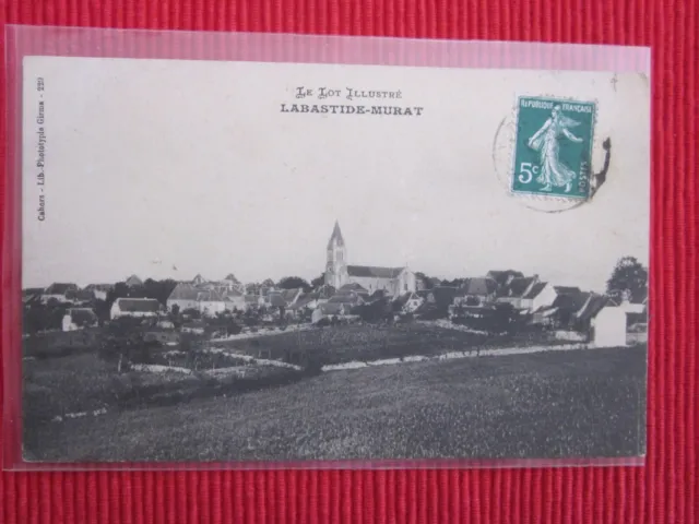 Cpa Written Stamp Labastide Murat 46 Lot
