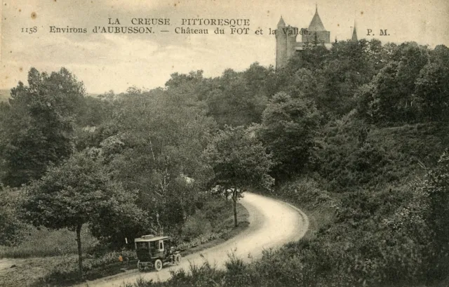 *13804 cpa environs d'Aubusson - Château du Fôt