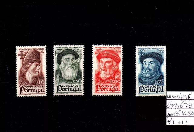Briefmarken Lot aus Portugal - Postfrisch Mi. 673, 676, 677, 678