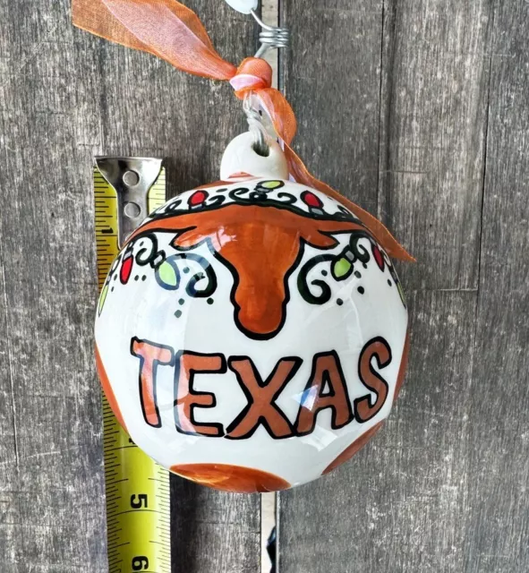 Nice Glory Haus University Of Texas Longhorn Hook Em Horns Christmas Ornament